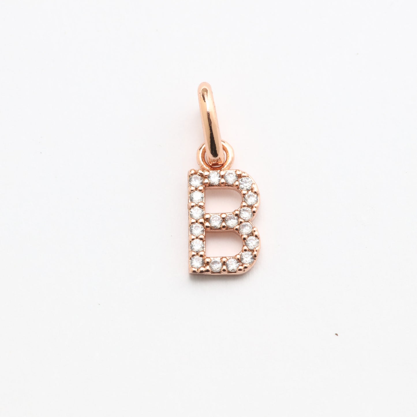 CZ Alphabet “B” Charm