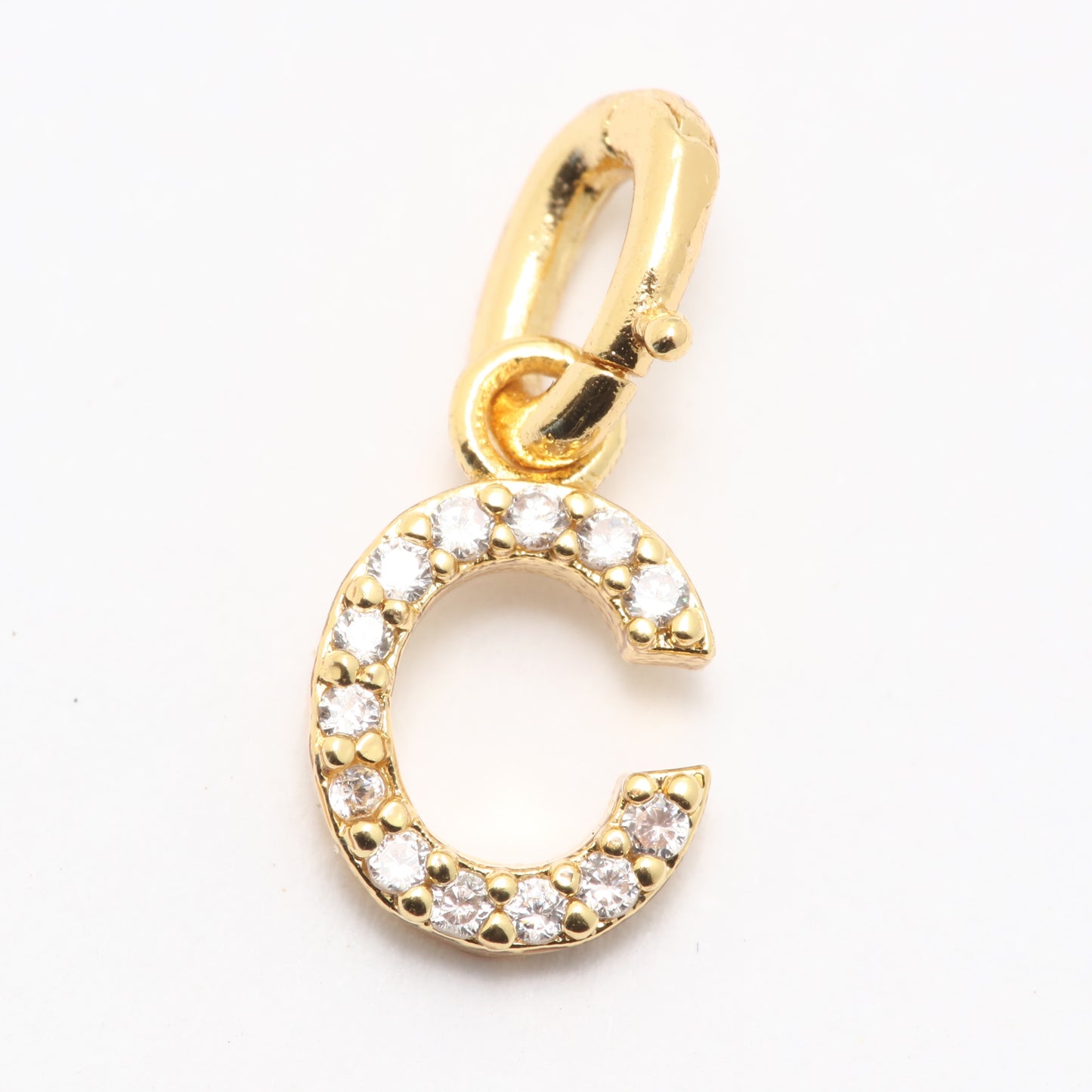 CZ Alphabet “C” Charm