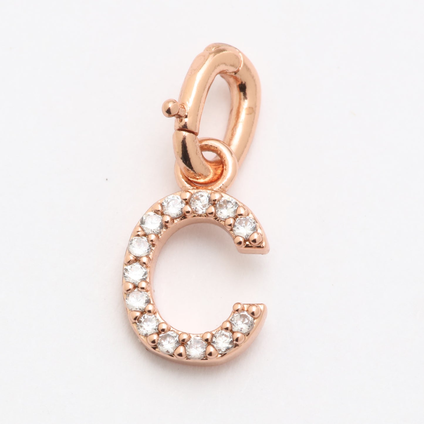 CZ Alphabet “C” Charm