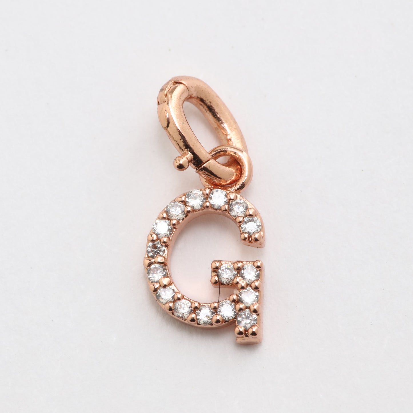CZ Alphabet “G” Charm