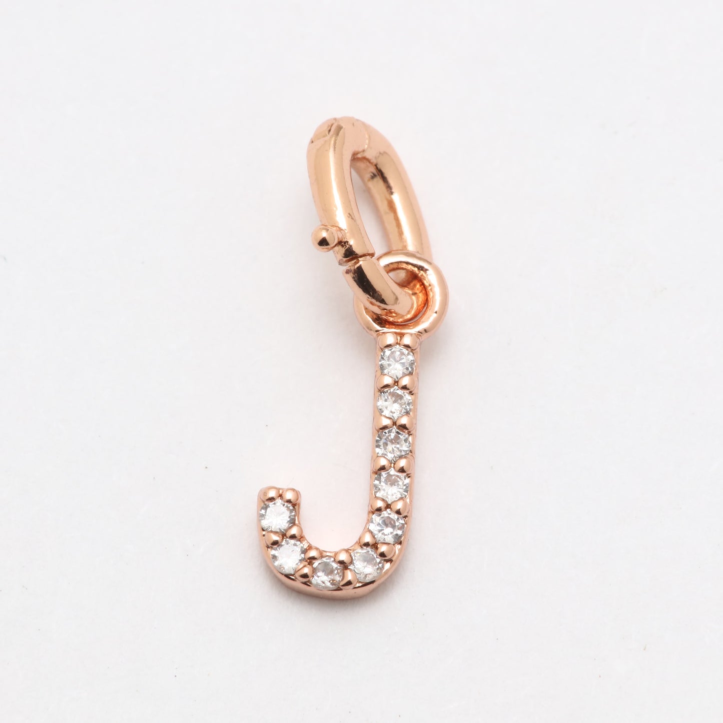 CZ Alphabet “J” Charm