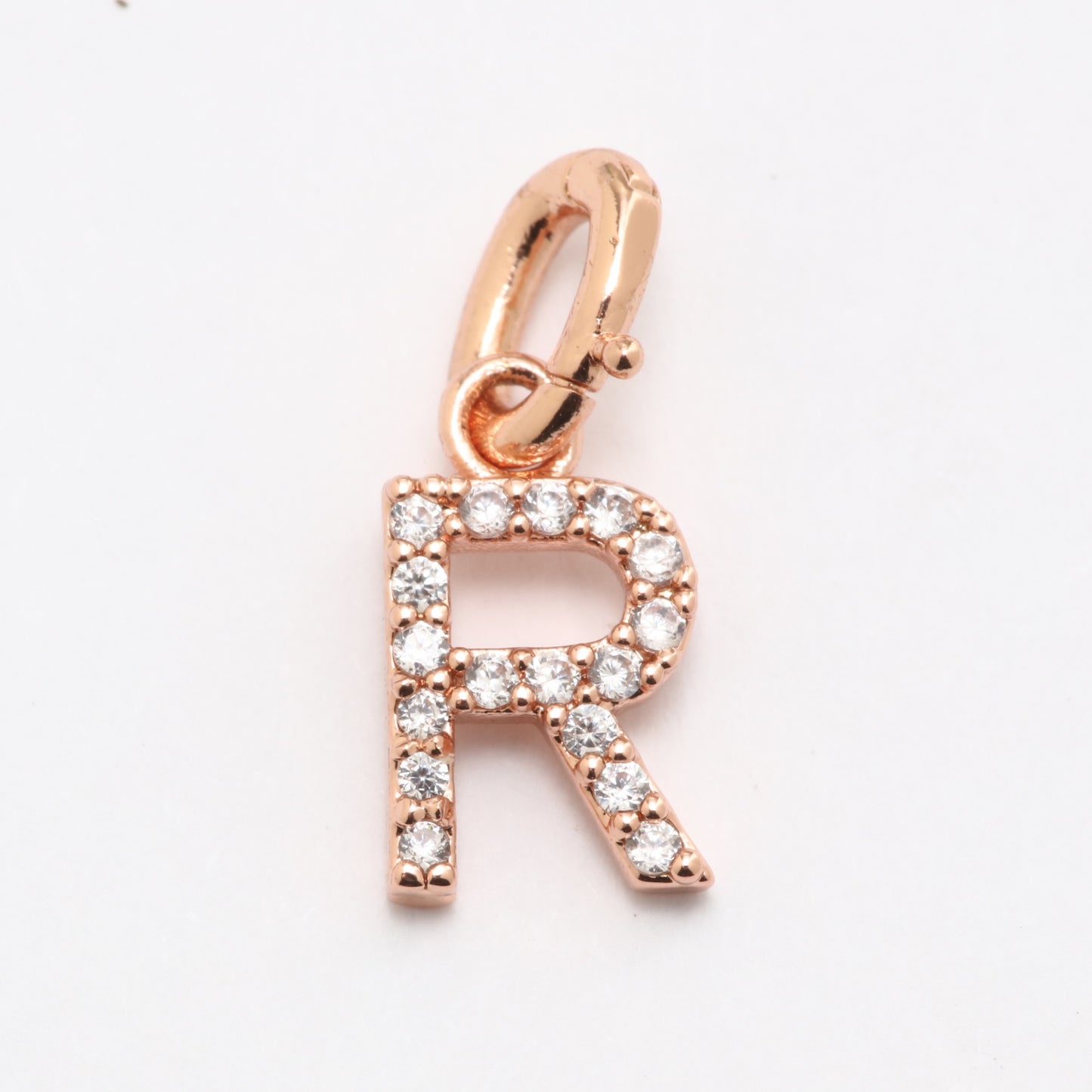 CZ Alphabet “R” Charm