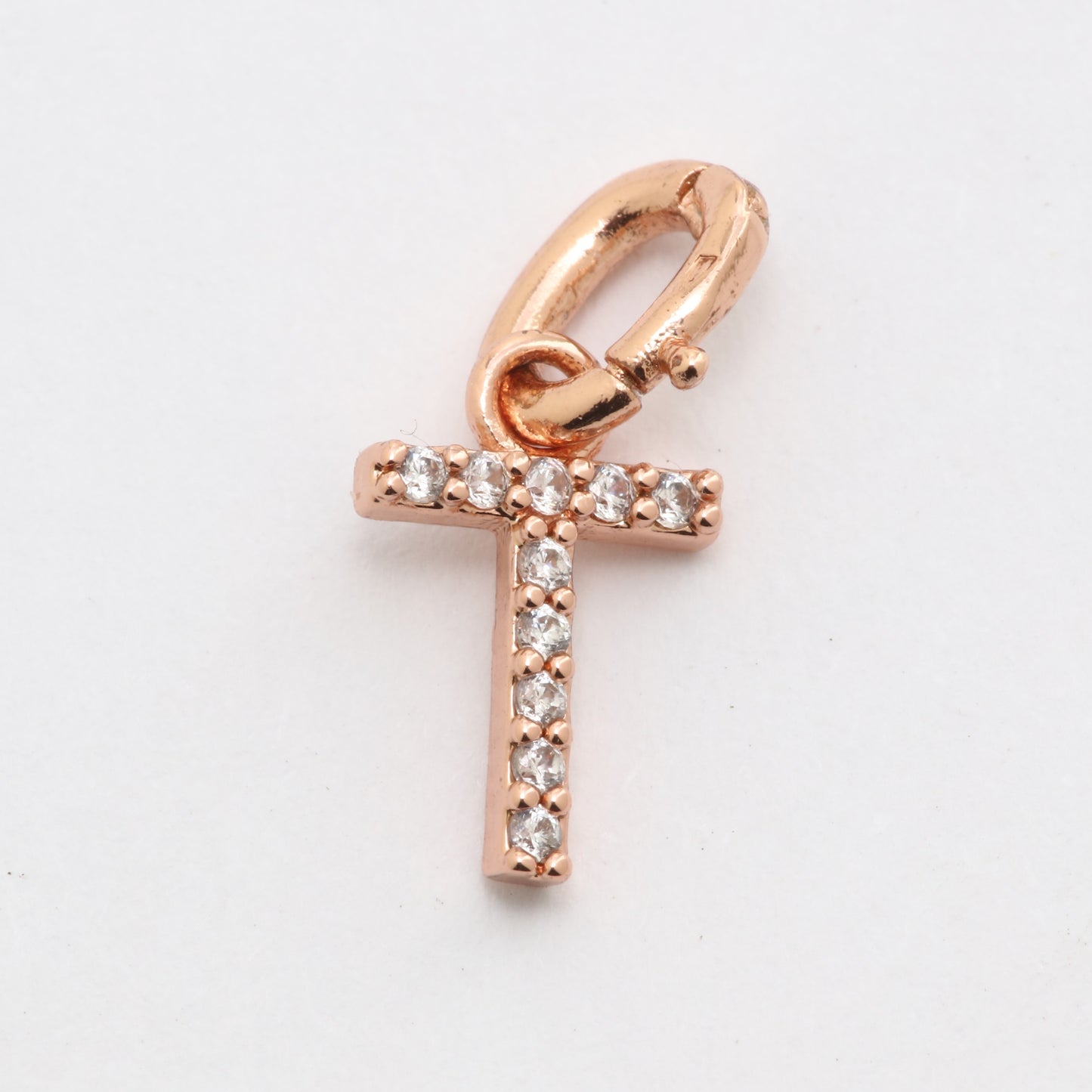 CZ Alphabet “T” Charm