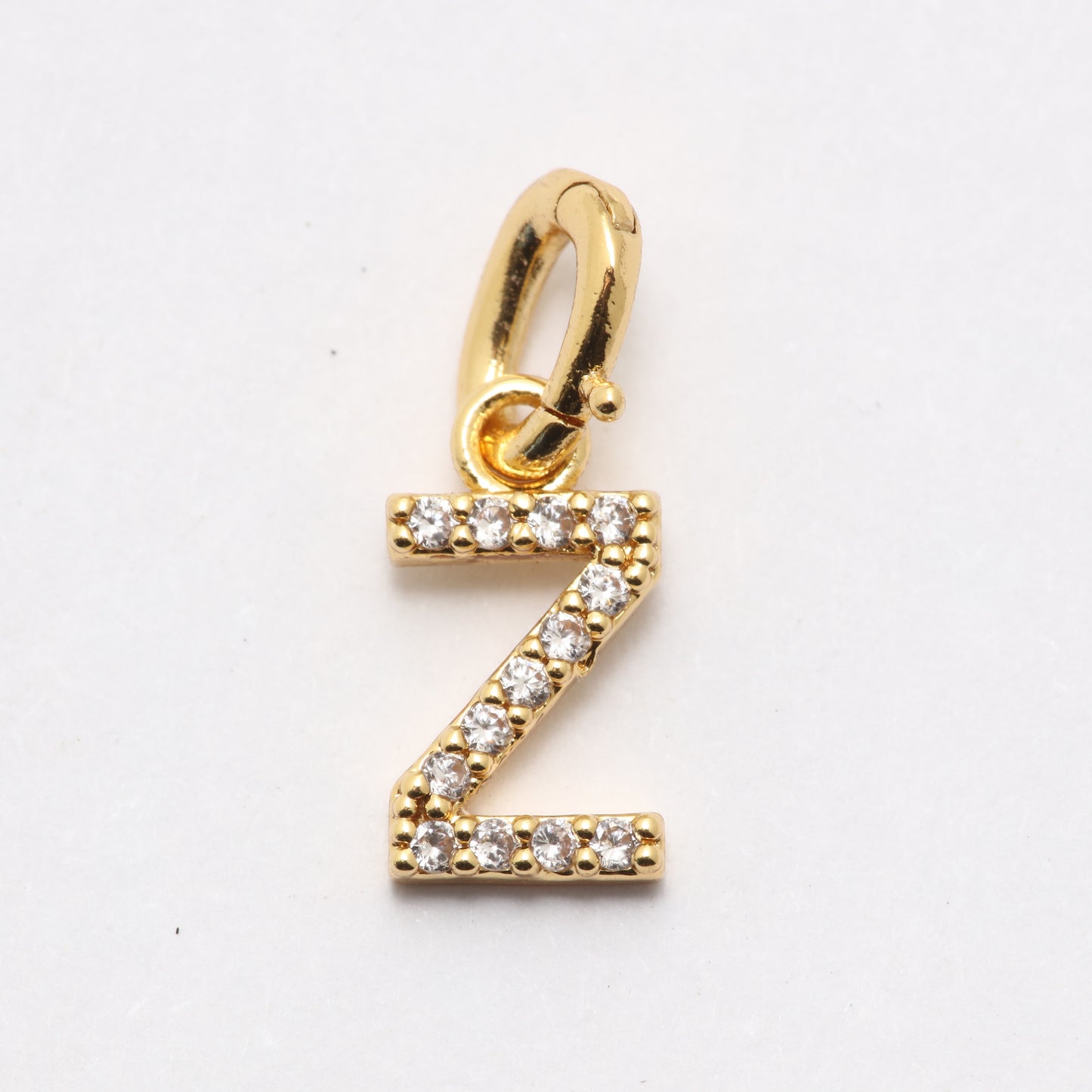 CZ Alphabet “Z” Charm